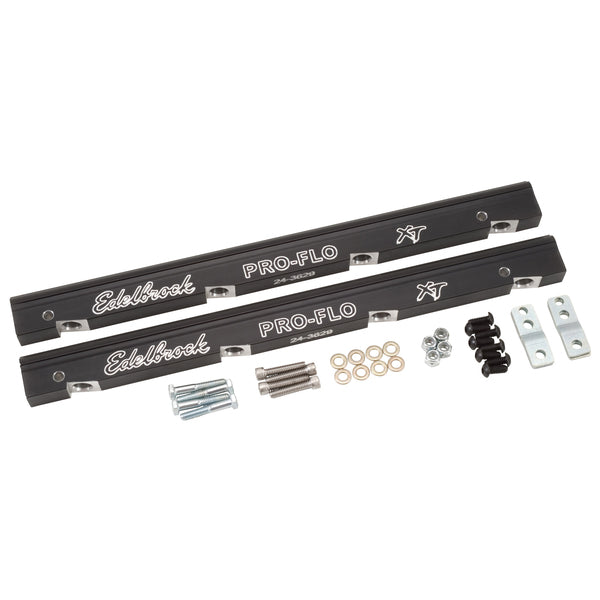 Fuel Injection Fuel Rail #3629, -6 AN Black Anodized For Chevrolet LS Gen III