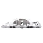 Performer Intake Manifold for 1955-86 Small-Block Chevy, Satin Finish image 2