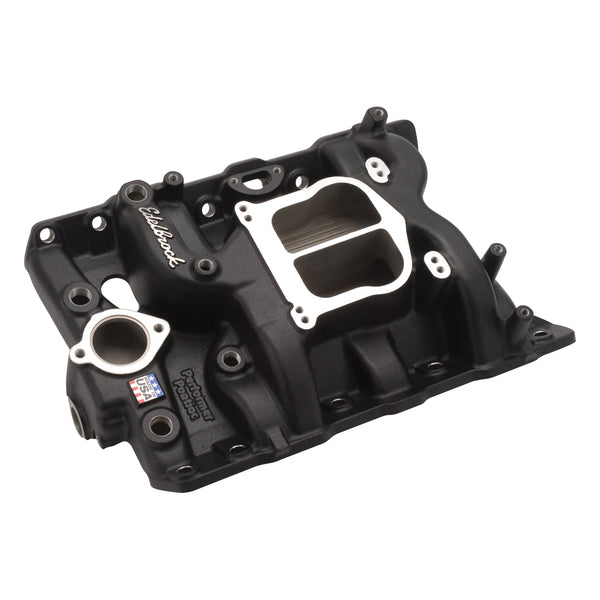 Performer Intake Manifold for 1965-79 Pontiac 326-455 Non-EGR, Black Finish