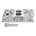 Performer EPS Intake Manifold w/ Oil Fill Tube for 1955-86 Small-Block Chevy image 3