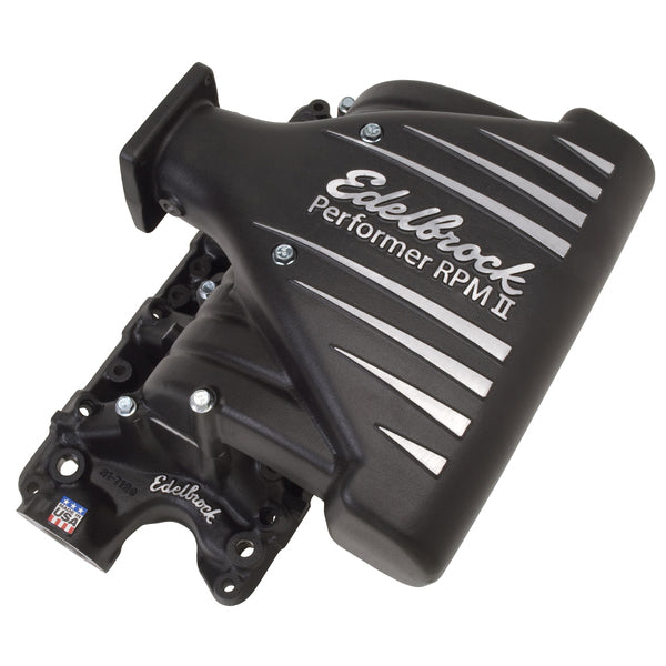 Performer RPM II Intake Manifold #71233 For 5.0L Small-Block Ford, Black Finish