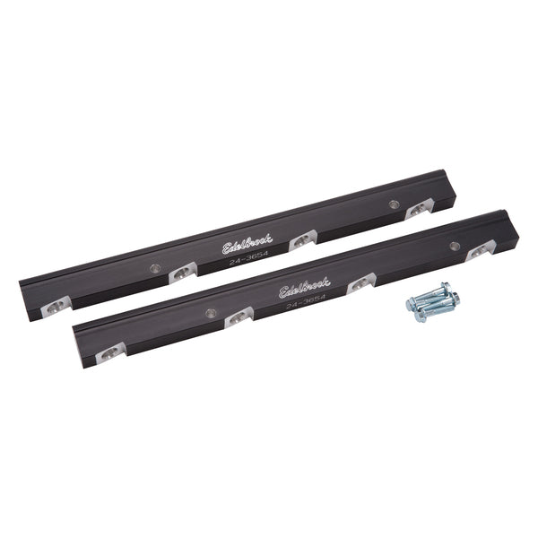 Fuel Injector Rail Kit #3654, -6 AN Black Anodized For Chevrolet LS Gen IV