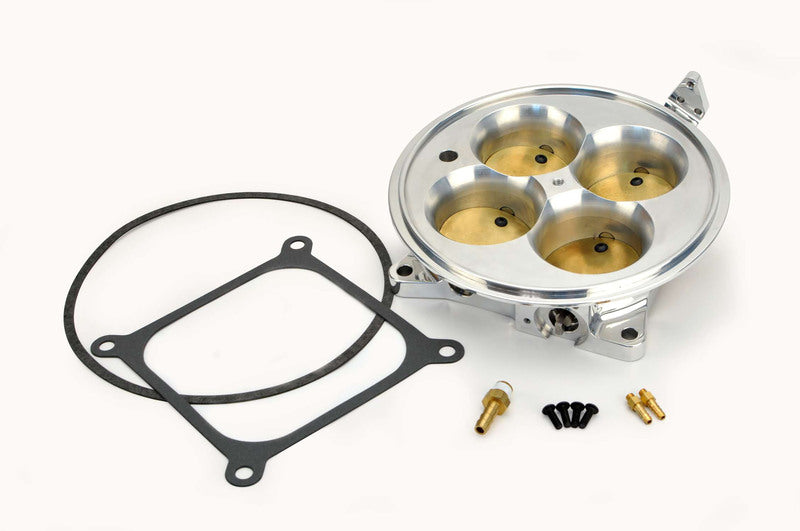 Throttle Body, Polish, 4150w/IAC, TPS, Harne