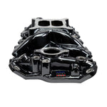 Performer EPS Intake Manifold for 55-86 Small-Block Chevy w/ Black plasma Finish image 3
