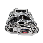 Performer EPS Intake Manifold for 1955-86 Small-Block Chevy Chrome Plasma Finish image 2