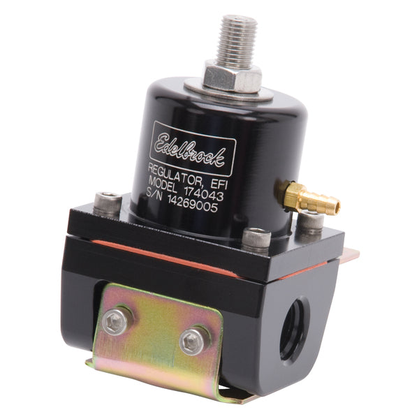 EFI Fuel Pressure Regulator -6 AN (180 GPH) in Black Finish