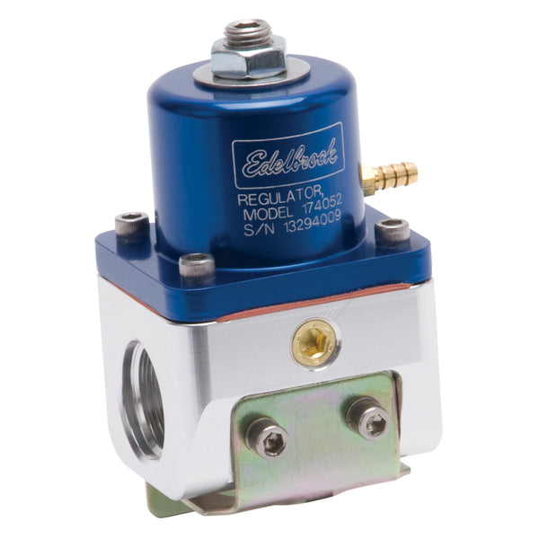 Carbureted Adjustable Bypass Fuel Pressure Regulator (180 GPH) in Blue Finish