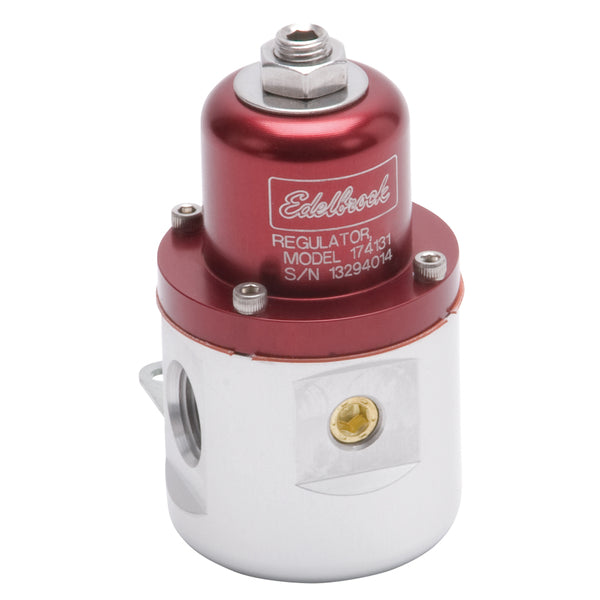 Carbureted Adjustable Bypass Fuel Pressure Regulator (160 GPH) in Red Finish
