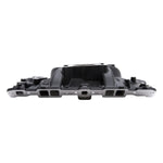 Performer EPS Manifold w/Oil Fill Tube for Small-Block Chevy, Black Finish image 2