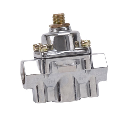 Adjustable Fuel Pressure Regulator with Chrome Finish (1-4 psi)