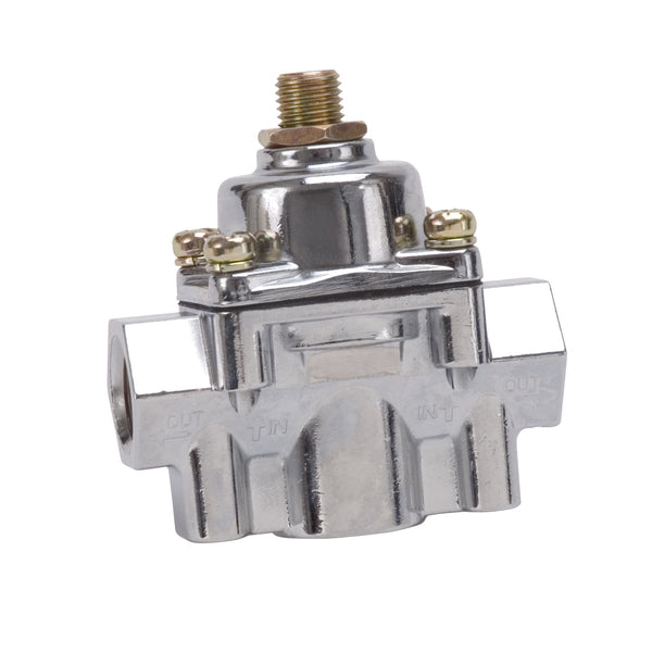 Adjustable Fuel Pressure Regulator with Chrome Finish (1-4 psi)