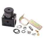 Carbureted Adjustable Bypass Fuel Pressure Regulator (180 GPH) in Black Finish image 3