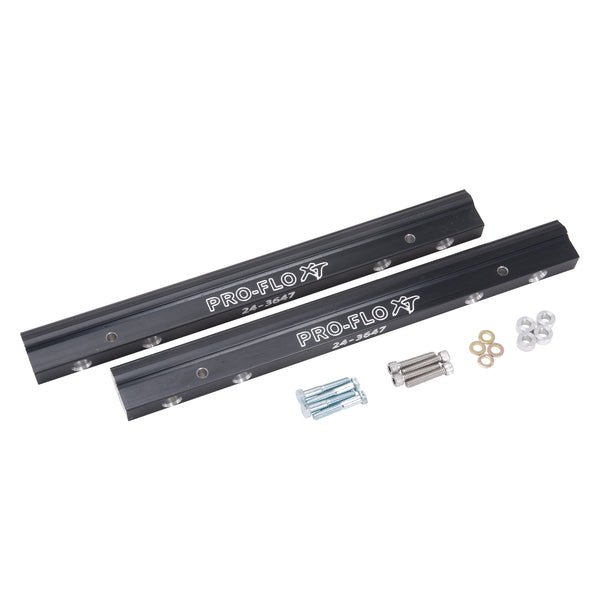 Fuel Injection Fuel Rail #3658, -8 AN Black For Chevrolet Big-Block Gen V