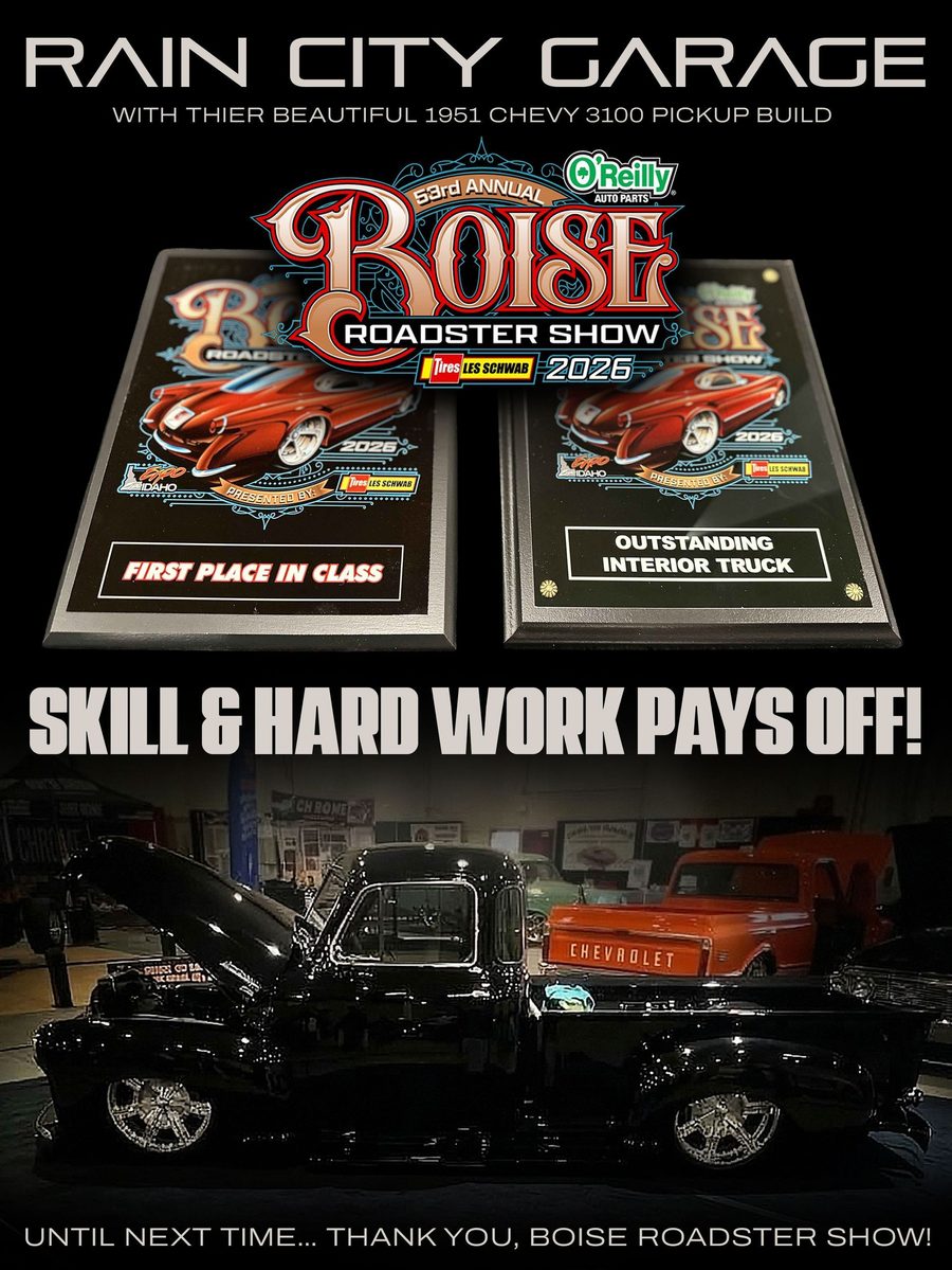 Boise Roadster Show 2026 awards for the '51 Chevy 3100