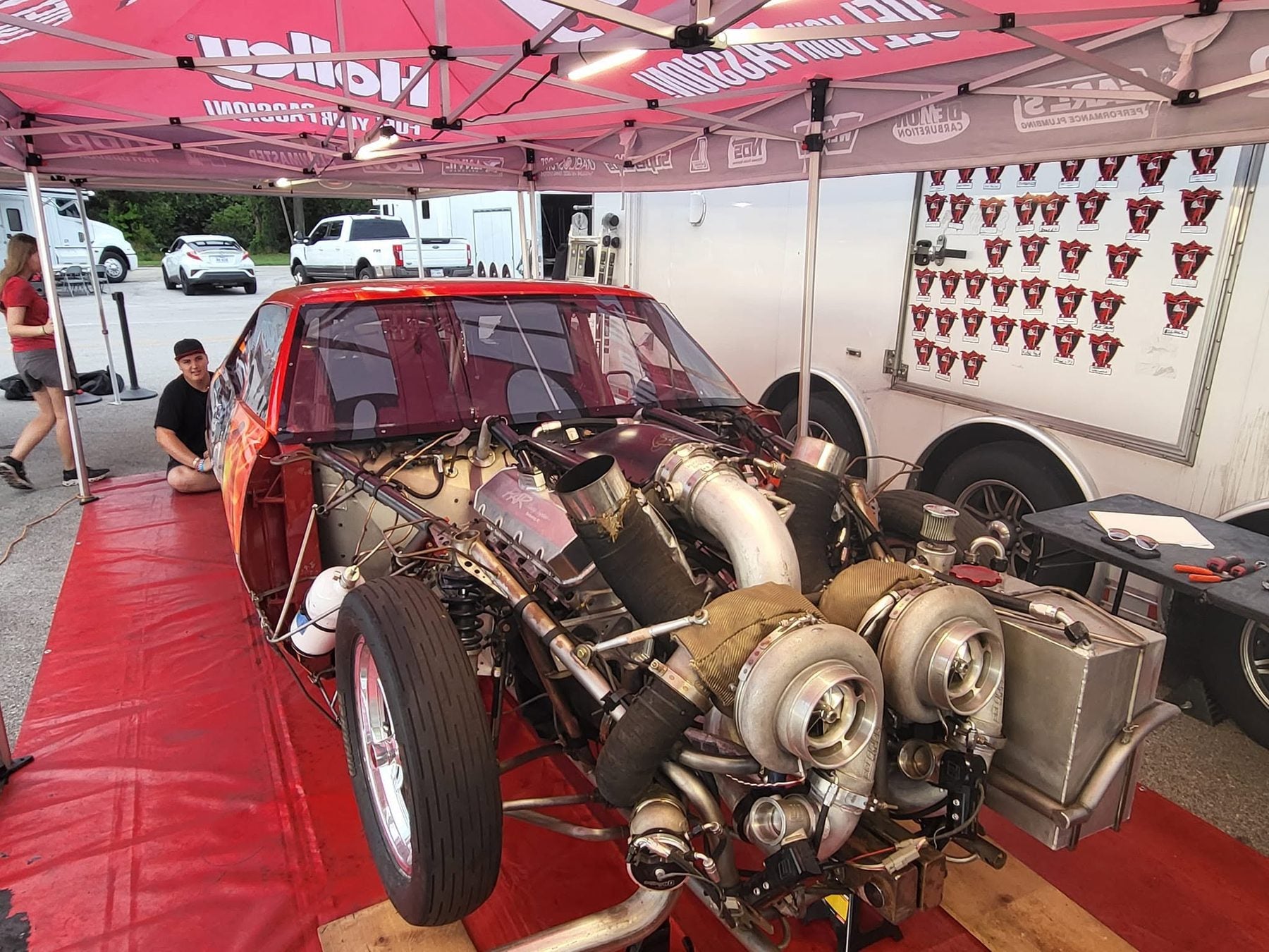 Twin-turbo Nova engine bay