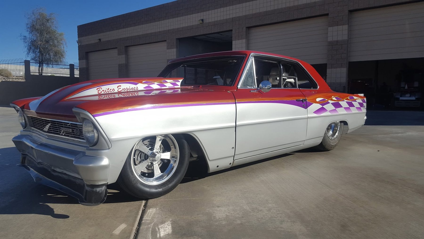 Custom flame-painted Nova SS