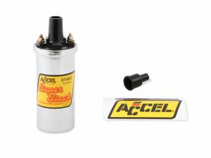 Ignition - Single Coils - ACCEL - ACCEL Ignition Coil - Chrome - 42000v 1.4 ohm primary - Points - good up to 6500 RPM 8140C
