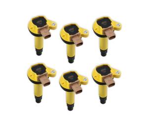 ACCEL - ACCEL Ignition Coil - SuperCoil - 2010-2016 Ford EcoBoost 3.5L V6 - Yellow - 6-Pack (3-Pin) 140646-6 - Image 1