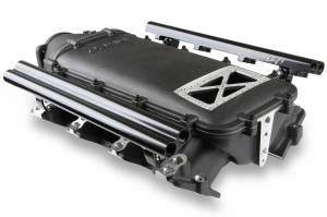 Holley EFI - Dual Fuel Injector LS1 Lo-Ram Front-Feed EFI Intake Manifold Kit 300-625BK - Image 3