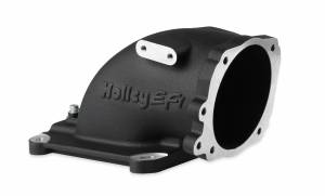 Holley EFI - EFI Throttle Body Intake Elbow-Black Finish 300-240FBK - Image 1