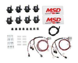 Coil on Plug - Racing - MSD - MSD Ignition Coils, Smart Coil, Bigwire, Kit, Black 82893-KIT