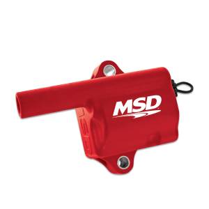 MSD Ignition Coil Pro Power Series 1999-2006 GM LS Truck Style, Red, Individual 8286