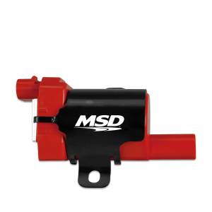 OEM Style - Chevy - MSD - MSD Ignition Coil Blaster LS Series 1999-2007 GM L-Series Truck engines, Red, Individual 8263