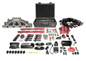 Ford - Small Block - FAST - FAST EZ-EFI Windsor Multiport System w/ Intake, Fuel System and Red Throttle Body 3035351-10E