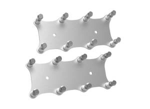 Holley EFI Igntion Coil Remote Relocation Bracket, Silver Finish, Pair 561-124
