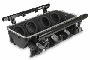 Small Block 289-302 - Non Port Injected  EFI Intakes - Holley EFI - Holley Lo-Ram Manifold Base and Fuel Rails Single Fuel Injector GM LS3/L93 300-670BK