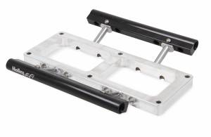 EFI-Fuel Injection - EFI for Blowers - Holley EFI - Supercharger Injector Spacer W/EFI Rails 17-92